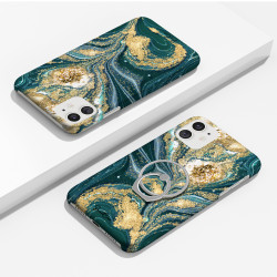 Coque protectrice avec impression 360 et finition soyeuse + anneau...