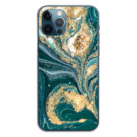 Coque pour iPhone 12/12 PRO - Marbre vert