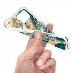 Coque pour iPhone 12/12 PRO - Marbre vert