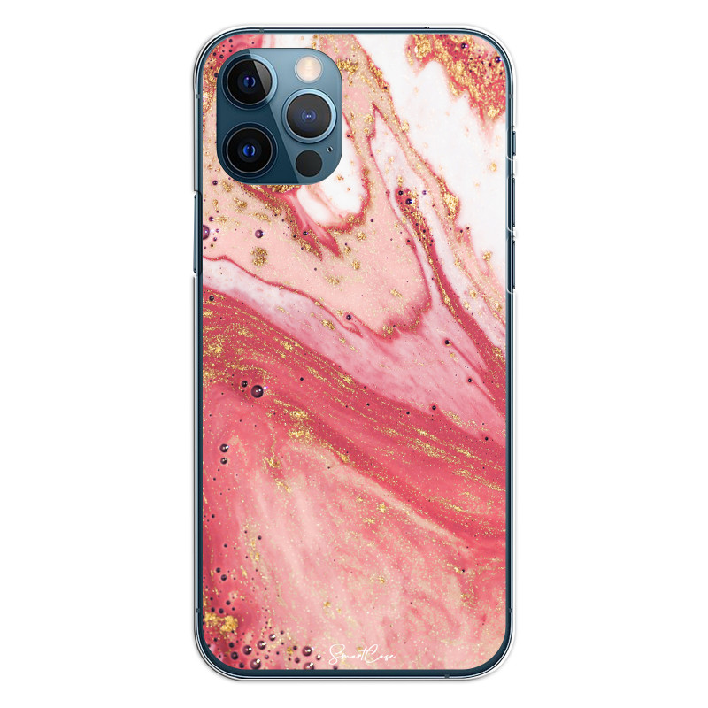 Coque pour iPhone 12/12 PRO - Marbre corail