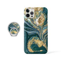 Coque protectrice avec impression 360 et finition soyeuse + anneau...