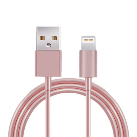 Câble USB/ Lightning 2m - Rose or