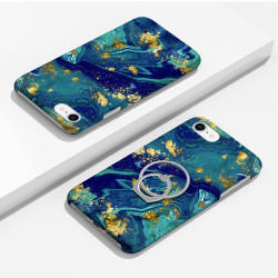 Coque protectrice avec impression 360 et finition soyeuse + anneau...