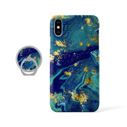 Coque protectrice avec impression 360 et finition soyeuse + anneau...