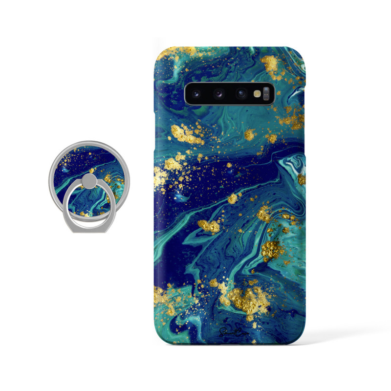 Coque protectrice avec impression 360 et finition soyeuse + anneau...