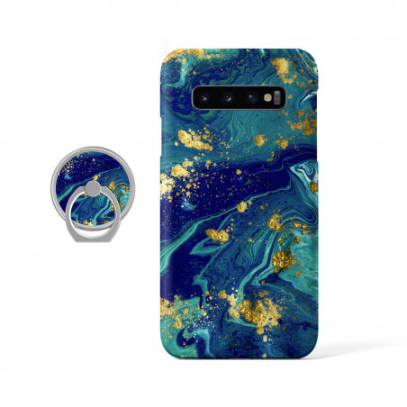Coque protectrice avec impression 360 et finition soyeuse + anneau...