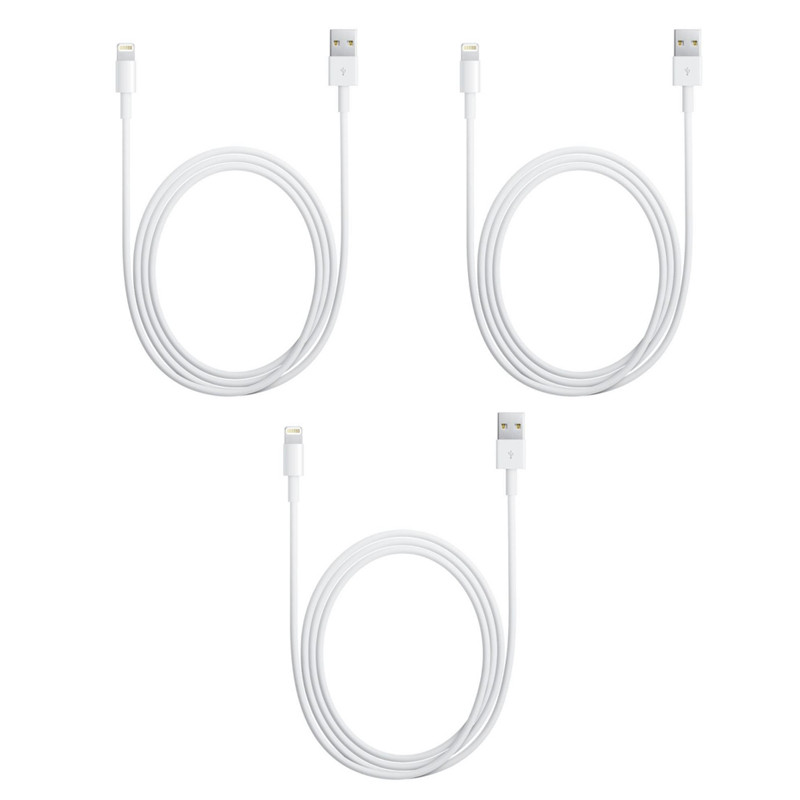 Lot de 3 cables USB/ Lightning 1 m - Blanc