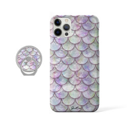 Coque protectrice avec impression 360 et finition soyeuse + anneau...