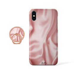 Coque protectrice avec impression 360 et finition soyeuse + anneau...