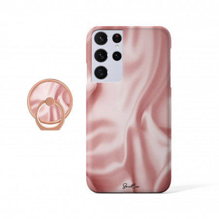 Coque protectrice avec impression 360 et finition soyeuse + anneau...