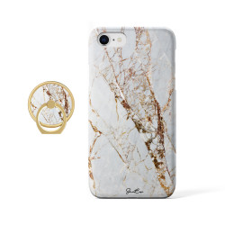 Coque protectrice avec impression 360 et finition soyeuse + anneau...