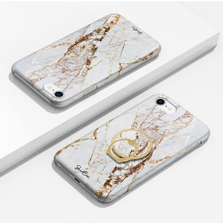 Coque protectrice avec impression 360 et finition soyeuse + anneau...