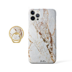 Coque protectrice avec impression 360 et finition soyeuse + anneau...