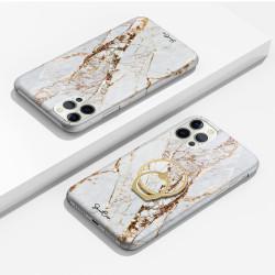Coque protectrice avec impression 360 et finition soyeuse + anneau...