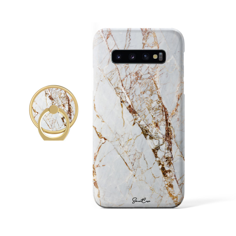 Coque protectrice avec impression 360 et finition soyeuse + anneau...