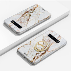 Coque protectrice avec impression 360 et finition soyeuse + anneau...