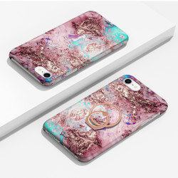 Coque protectrice avec impression 360 et finition soyeuse + anneau...