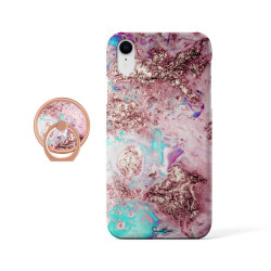 Coque protectrice avec impression 360 et finition soyeuse + anneau...