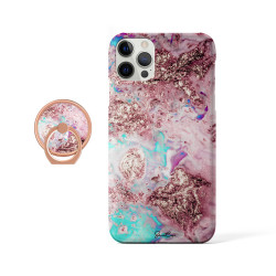 Coque protectrice avec impression 360 et finition soyeuse + anneau...