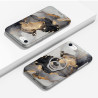 Coque protectrice avec impression 360 et finition soyeuse + anneau...