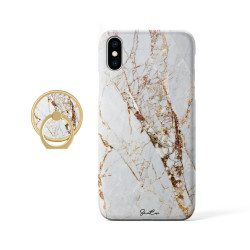 Coque protectrice avec impression 360 et finition soyeuse + anneau...