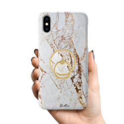 Coque protectrice avec impression 360 et finition soyeuse + anneau...