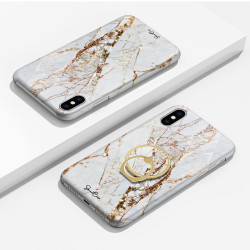 Coque protectrice avec impression 360 et finition soyeuse + anneau...
