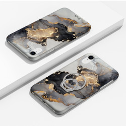 Coque protectrice avec impression 360 et finition soyeuse + anneau...