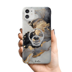 Coque protectrice avec impression 360 et finition soyeuse + anneau...