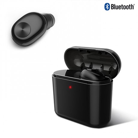 Mini ecouteur Bluetooth sans fil avec une station de charge portable