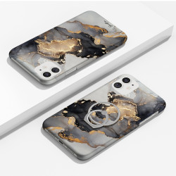 Coque protectrice avec impression 360 et finition soyeuse + anneau...