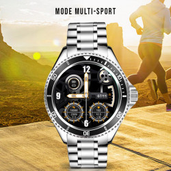 Montre intelligente Bluetooth de luxe 1,28 pouces avec ecran...