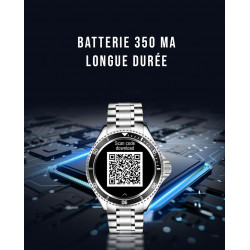 Montre intelligente Bluetooth de luxe 1,28 pouces avec ecran...