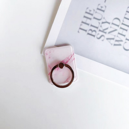 Support anneau universel en metal rotatif 360 - Marbre rose