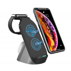 Support de charge 3 en 1 pour mobile, Airpods et Apple Watch 15W ...