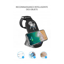 Support de charge 3 en 1 pour mobile, Airpods et Apple Watch 15W ...