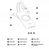 Chargeur portatif 5 en 1 universel 20 000 mAh avec charge a...