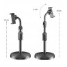 Support mobile universel rotatif et retractable de haut en bas - Noir