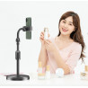 Support mobile universel rotatif et retractable de haut en bas - Noir