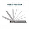 Lot de 2 supports mobile pliables universel - Argent