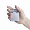 Lot de 2 supports mobile pliables universel - Argent