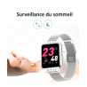 Montre intelligente IOS Android 1,2 pouces avec bracelet milanaise...