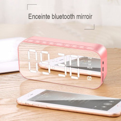 Radio reveil Bluetooth a LED avec lecteur de musique et horloge...
