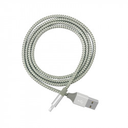 Cable type USB - C de charge et de synchronisation Premium 2A - Argent