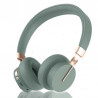 Casque Bluetooth V5.0 mains libres avec bandeau sans fil - Vert kaki