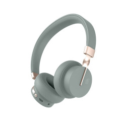 Casque Bluetooth V5.0 mains libres avec bandeau sans fil - Vert kaki