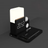 Station de charge sans fil 3 - en - 1 avec lumiere LED - Noir
