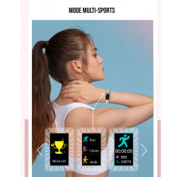 Bracelet intelligent connecte avec suivi de frequence cardiaque et...