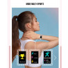 Bracelet intelligent connecte avec suivi de frequence cardiaque et...