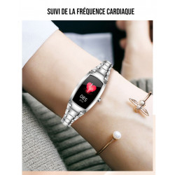 Bracelet intelligent connecte avec suivi de frequence cardiaque et...